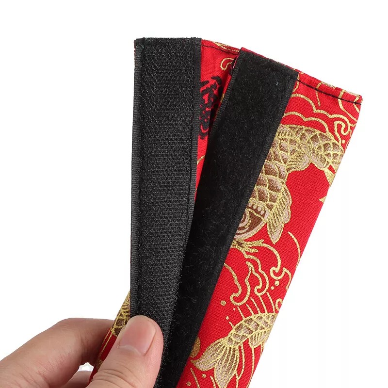 Unbranded 2Pcs SAKURA Koi Fish Red Fabric Soft Cotton Seat