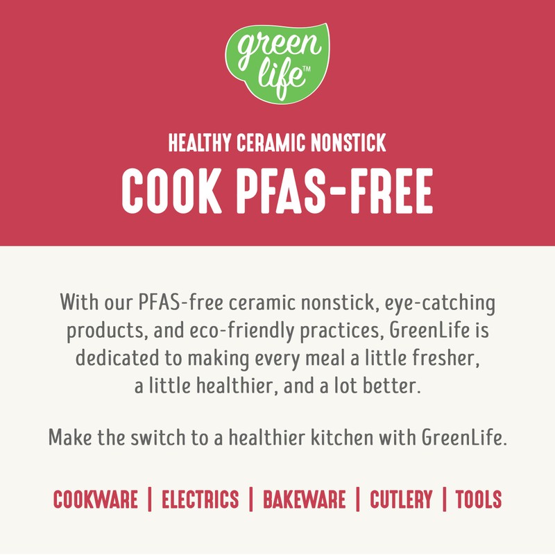GreenLife Digital Rice Cooker, 2-Cups Uncooked/4-Cups Cooked, Removable Nonstick Ceramic