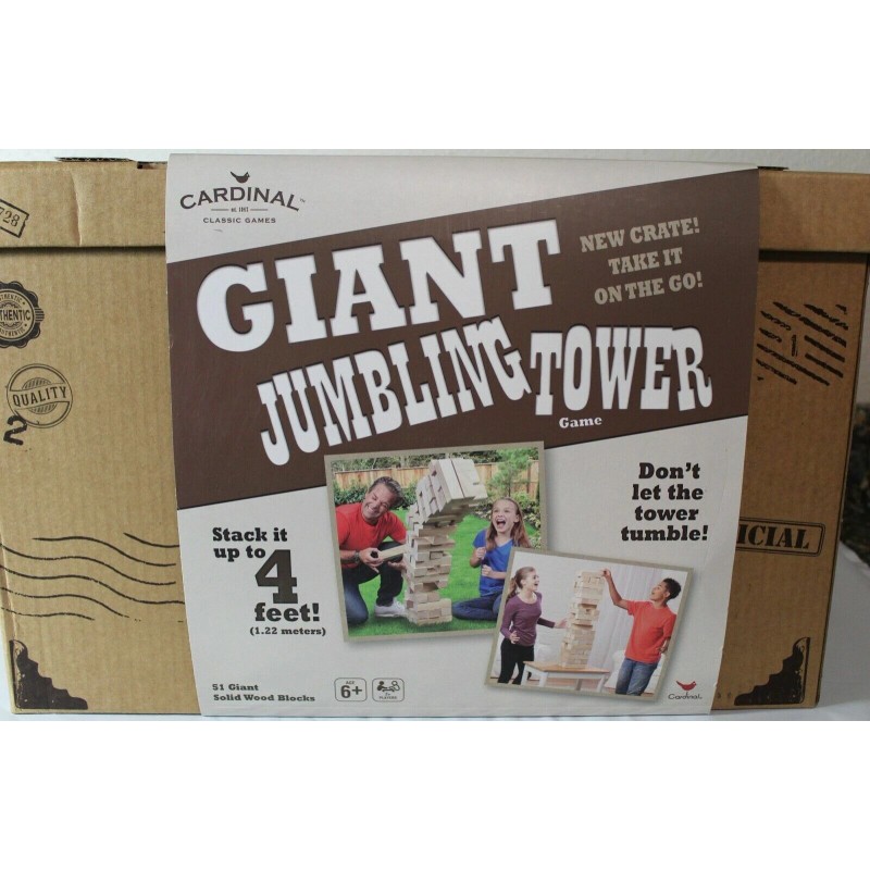 Cardinal Giant Sized Jumbling Tower Block Game - Stack up