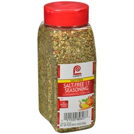 Lawry's Salt Free 17 Seasoning, 10 oz (Pack of 6) - Six 10 Ounce Containers of 17 Seasoning Spice Blend Including Toasted Sesame Seeds, Turmeric, Basil and Red Bell Pepper for Seafood Poultry and Beef