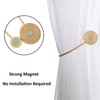 HedongHexi 2 Pack Magnetic Curtain Tiebacks Elegant Curtain Holders for