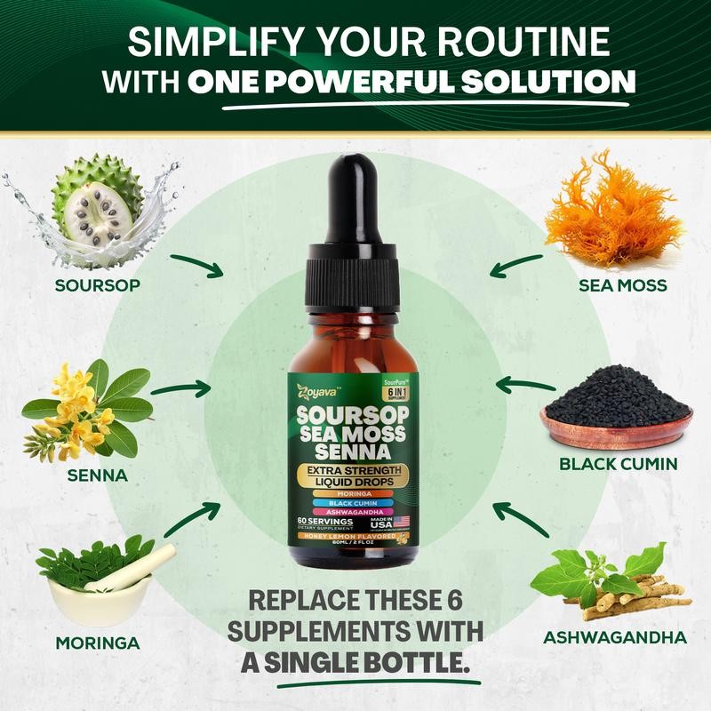 Zoyava Soursop Bitters – Flavored Extra Strength All-in-One Dietary Supplement