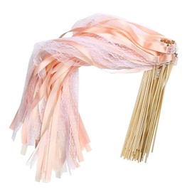 Champagner Wedding Wands, 30 Stück Wedding Wands Hochzeit Mit Glocke, Zauberstäbe Luftschlangen Hochzeit Hochzeitsbändern, Zauberstäbe Luftschlangen für Hochzeiten, Geburtstage, Feiertagsfeiern
