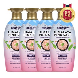 Elastin Organist Himalayan Pink Salt Scalp Scaling Shampoo 500ml x 4 / 엘라스틴 오가니스트 히말라야 핑크솔트 두피스케일링 샴푸 500ml x 4개