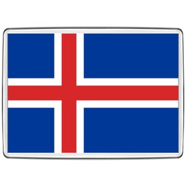Pixly® Iceland Flag Fridge Magnet Large Jumbo Size Icelandic Keepsake Country Souvenir Novelty Refrigerator Magnets Gift