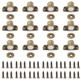 IGNPION Pack of 12 Cabinet Cupboard Door Magnetic Latch Catch Kitchen Magnet Push Catch Wardrobe Hardware Fittings