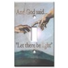 Single Toggle Switch Plate - Michelangelo: God (40-A)