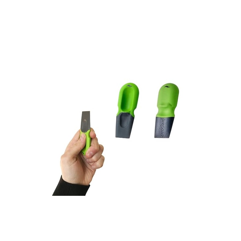 Prepara Raspador de pulgar, juego de 2, verde/gris