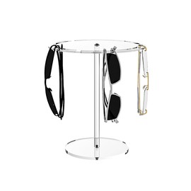 DIFEIUKI Sunglasses Stand, Acrylic, Eyeglass Stand, Holds Up to 10 Pieces, Tabletop, Glasses Rack, Display Stand, Stylish, Glasses Holder, Unisex, Display Stand