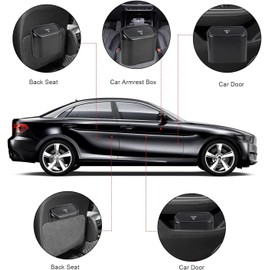 Mini Cubo De Basura Para Coche Organizador De Basura, 2026 Cubo De Basura Para Coche Almacenamiento Para Asiento Trasero Delantero Accesorios (4pcs)