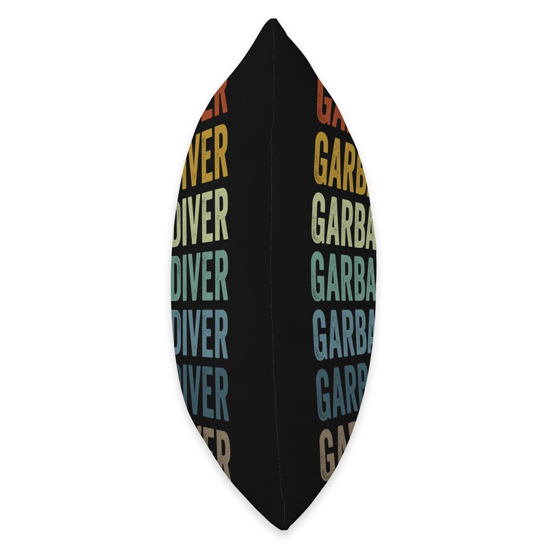 Garbage Diver Dumpster Diving Trash Picker Throw Pillow