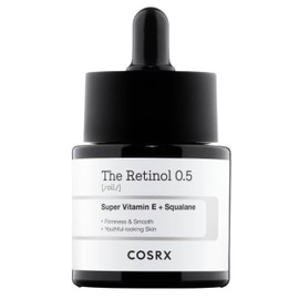 COSRX Retinol 0.5 Oil Korean Anti-Aging Face Oil with Highly Concentrated Retinol for Wrinkle Reduction, Fine Lines, Even Skin Tone, Youthful Glow & Smoother Skin, Korean Skincare 20ml