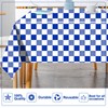 Blue and White Checkered Table Cloth Party Disposable Table Cover,137cmx274cm