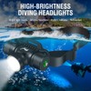 Scuba Dive Light Headlamp Super bright Rechargeable Flashlight 10000 Lumens