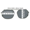 Round Square Shape Polarized Clip-on Sunglasses for Men & Women-Light