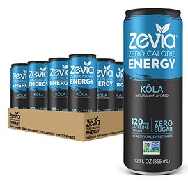 Zevia Zero Calorie Energy Drink, KÅla, 12 Ounce Cans (Pack of 12)
