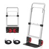 Folding Hand Truck, Dolly Cart with Wheels Foldable, 220LBS Hand