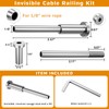 CELYND Invisible Cable Railing Kit - 50 Pack 1/8" T316