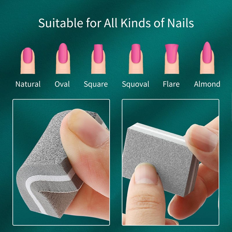 Pack of 50 Buffer for Nails, Sanding Blocks for Nails,