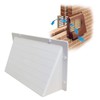White Hooded Cowl 9" x 6" Vent Cover for Air