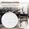 3Pcs 4"Clear Piano Caster Cups with Dust Cloth for Grand
