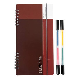 Nakabayashi HABIT Marker & Notebook/A5slim NW-SA504-2 Red