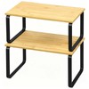 JMLHMXC Cabinet Storage Rack, 2-Piece Kitchen Countertop Shelf, Kitchen Storage