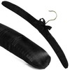 HANGERWORLD 5 Black 17inch Classic Satin Padded Hangers for Wedding