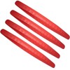 Bonsicoky 4 Pack Red Bumper Guard Strip - Anti-Collision Patch