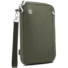 WALNEW Passport Holder for Travel Family, RFID-Blocking Travel Wallet Holder for 6 Passports, Water Resistant Bag Document Organizer for Cards, Cash, Boarding Passes, Tickets