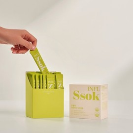 Influ [2-Week Set] Infl-ssok Snowflake Psyllium Husk Dietary Fiber 1 Box / [2주 구성]  인플쏙 눈꽃차전자피 식이섬유 1박스