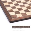 AMEROUS 15 Inches Walnut Wood Chess Board Only, Professional Tournament