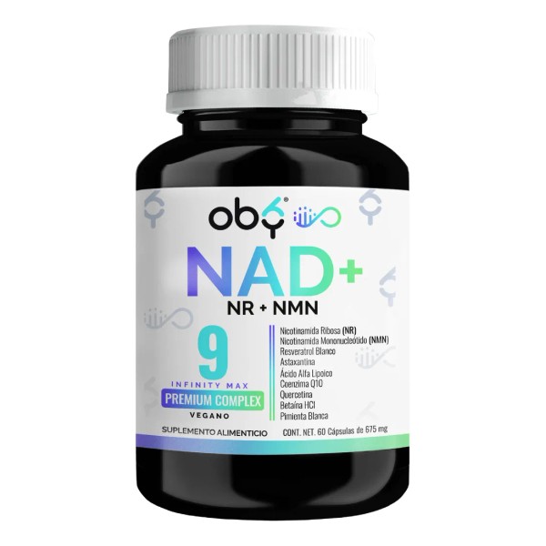 Nad Max Con Nmn Y Nr Nicotinamida Ribosa, Resveratrol, Quercetina,