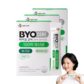 CJ Biocore Healthy Live Lactobacillus 10 billion, 45g, 3 boxes / CJ바이오코어 건강한 생유산균 100억, 45g, 3박스