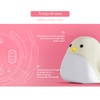 Cartoon Cute Bird Night Light Alarm Clock Silicone Touch USB