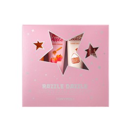 TONYMOLY Razzle Dazzle Hand Cream Gift Set, 4 Scents - Pumpkin Spice, Honey Apple, Hot Chocolate, Milk & Cookies, Cruelty-Free, Korean Beauty