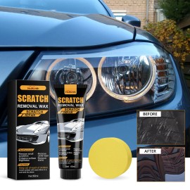 Unbranded Car Scratch Remover Repair Kit Scratch Remover Wax with Sponge for Small Scratch