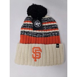 ’47 '47 Natural San Francisco Giants Tavern Cuffed Knit Hat with Pom *NEW*
