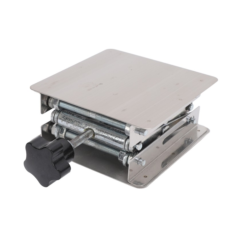 Stainless Steel Lab Jack Scissor Stand Platform 4x4in Expandable Height