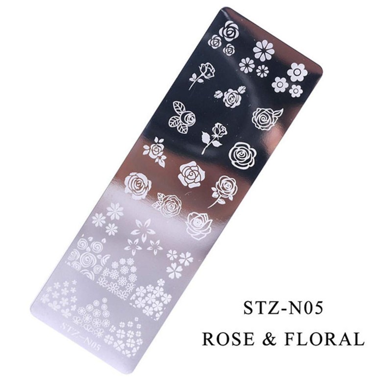5-Piece Flower Lace Butterfly Stamping Plate Nail Stamp Nail Tool