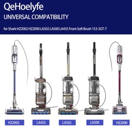 2 Pack 153-3GT-7 Replacement Belts for Shark HZ2002 HZ2000 LA502 LA500 LA455 AZ2002 AZ2000 AZ2000W AZ2000WWK Front Soft Brush 153-3MV-7 Upright Vacuum Cleaner, Soft Front Brush Belt