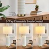 Reaketon 26.5" Ceramic Table Lamps Set of 2, 3 Way