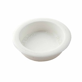 Henderson Finger Pull for Sliding Doors, 30mm, White Nylon