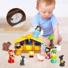 Lighted Nativity Set, 17 PCS Kids Little Nativity Playset, Children