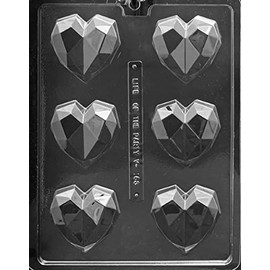 Grandmama's Goodies V183 Geometric Heart Chocolate Candy Making Mold