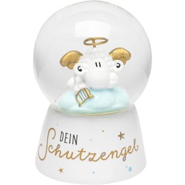 Sheepworld Dream globe motif "angel", snow globe, glass, polyresin, motif print, gift communion, confirmation, 47239