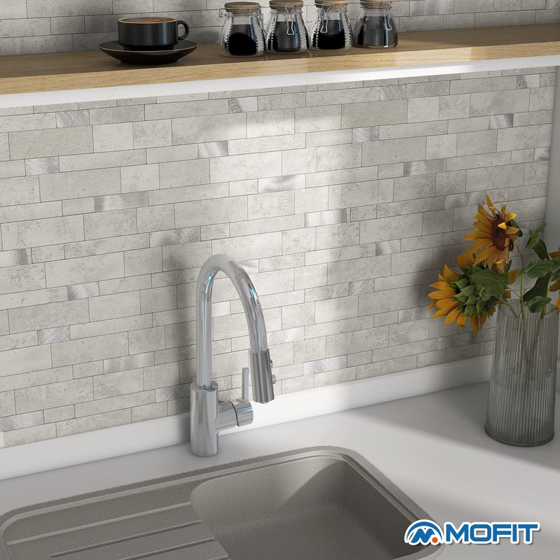 MOFIT Backsplash Tile for Kitchen Peel and Stick Stone Matte