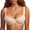 DOBREVA Women's Unlined Balconette Bra Underwire Supportive Plus Size Smooth