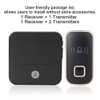 110db Wireless Chime Bell 300M Remote Doorbell Elderly Deaf Caller