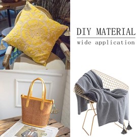 BEL AVENIR Set of 4 Tassel for Craft Elegant Polyester Tassels for Pillow Key Tassel DIY Accessories for Curtain and Home Decor- Dark Coffee